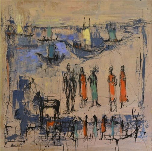 Peinture de David Daoud : Partir