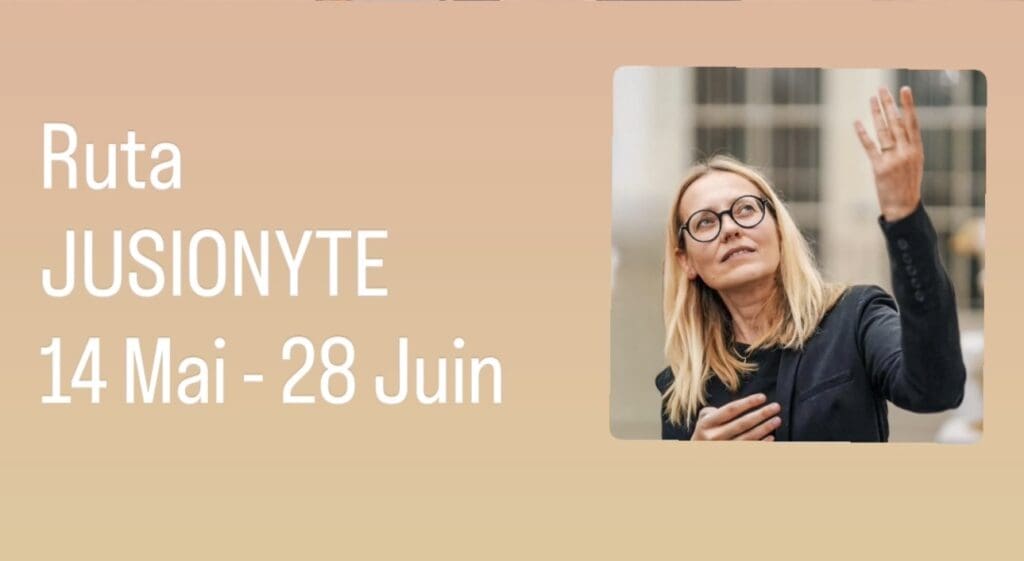 Annonce exposition Ruta Jusionyte à L'Isle-sur-la-Sorgue