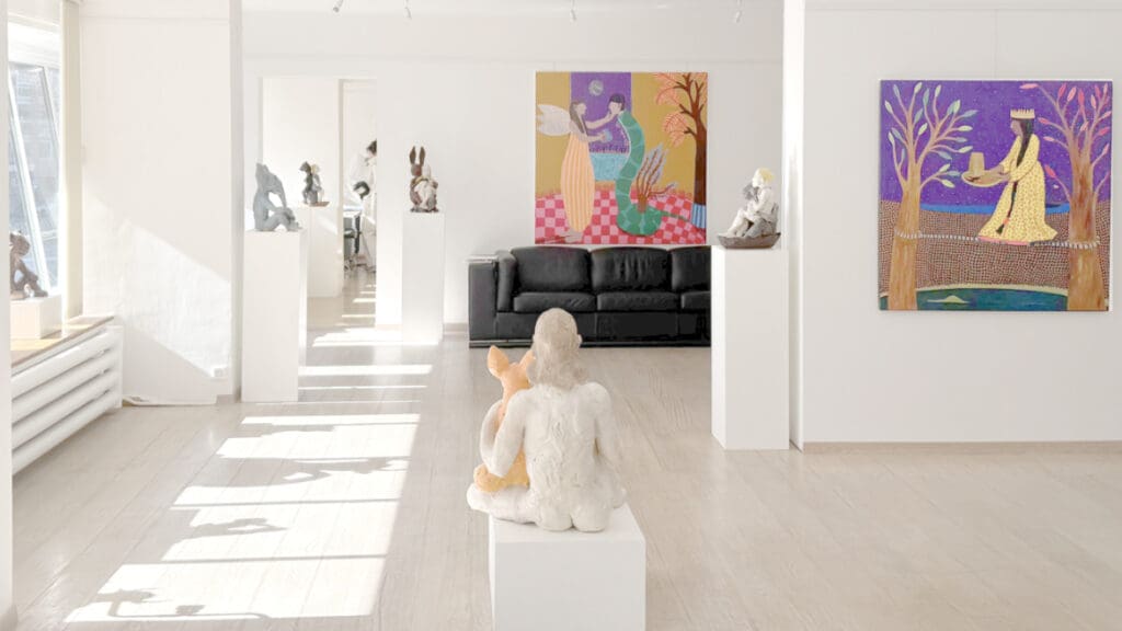 Annonce exposition Ruta Jusionyte à Lausanne en Suisse